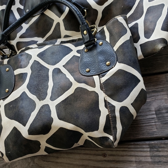 Animal print totes brown white - Picture 2 of 13